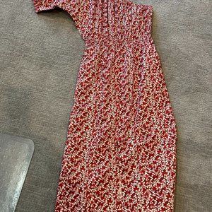 Apiece Apart One-Shoulder Palma Midi Dress (Small)